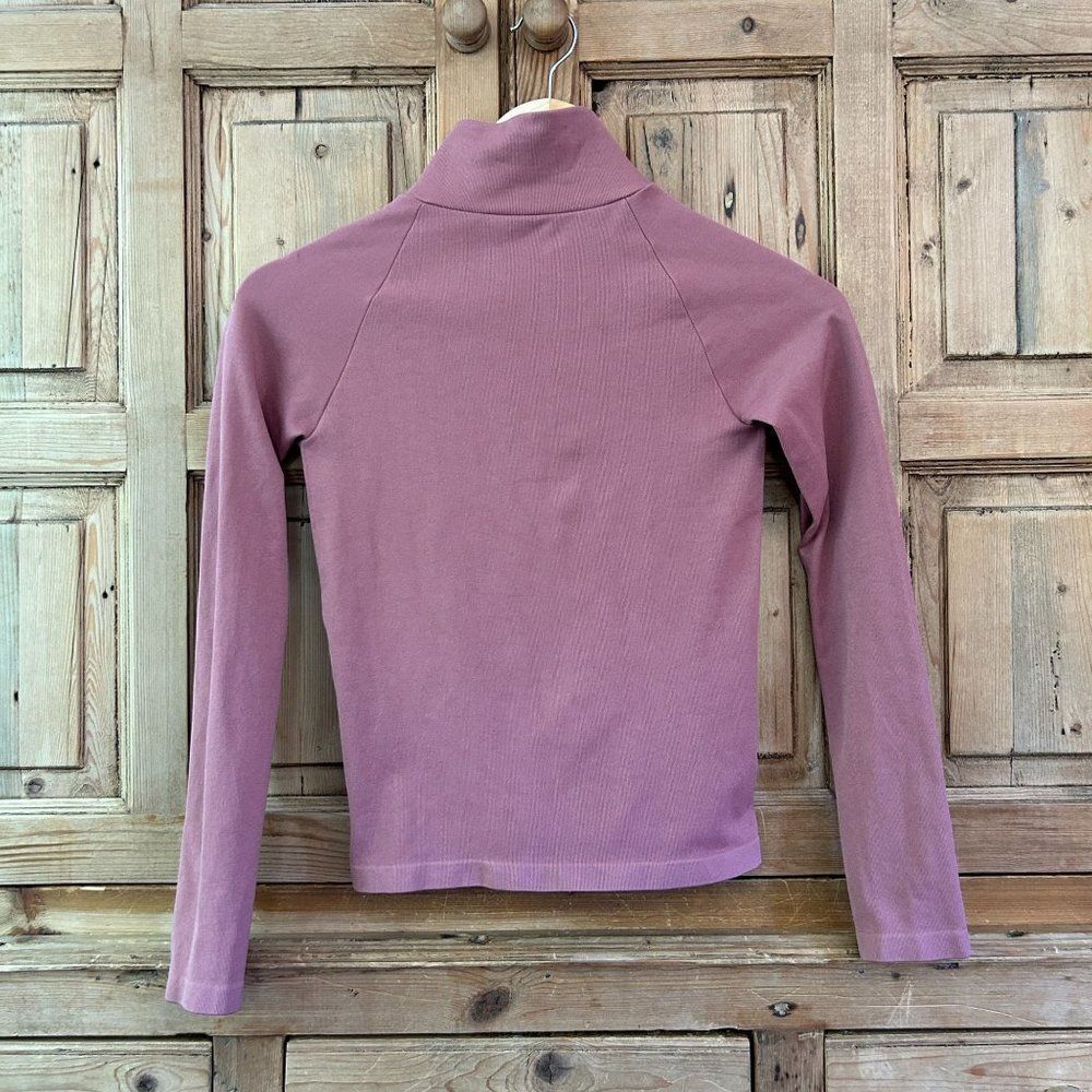 Intimately Free People XS /‎ S  Long Sleeve Blush Pink Turtleneck Fitted Shirt